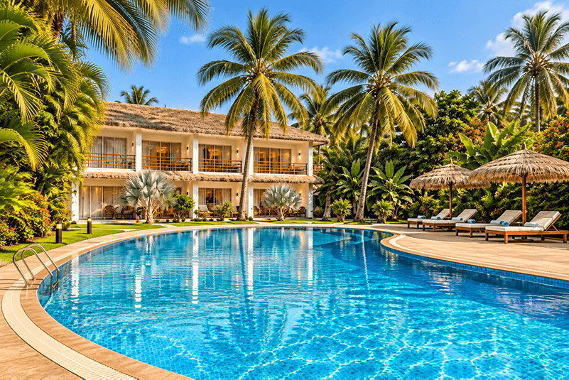 3.Tropical Villa Pool Paradise